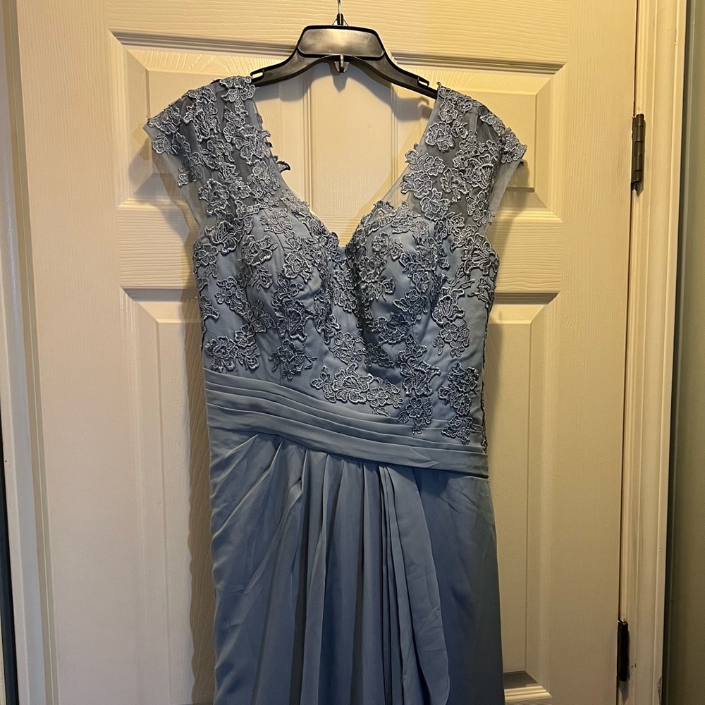 Formal Dress Dusty Blue Color